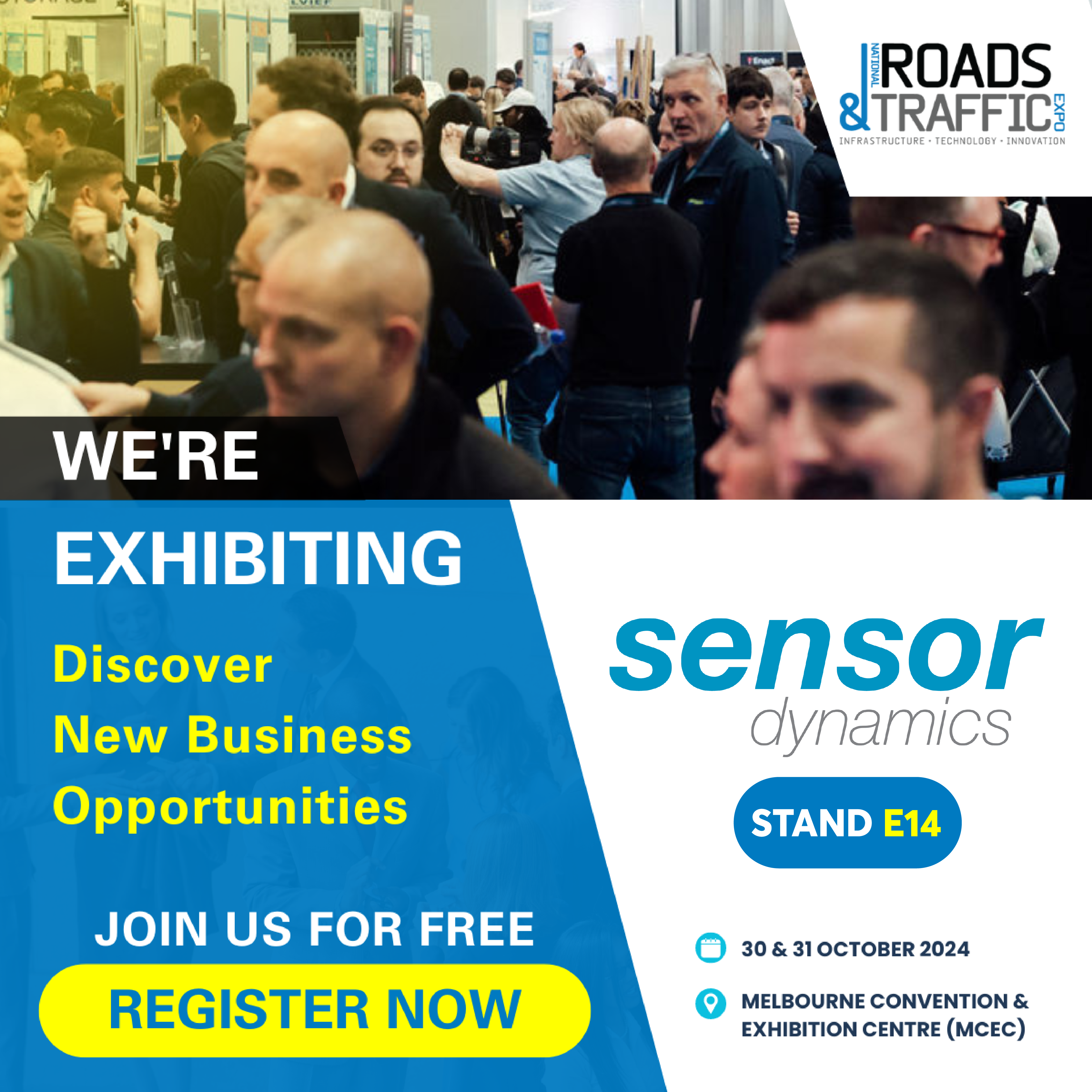 Sensor Dynamics is Exhibiting at National Roads and Traffic